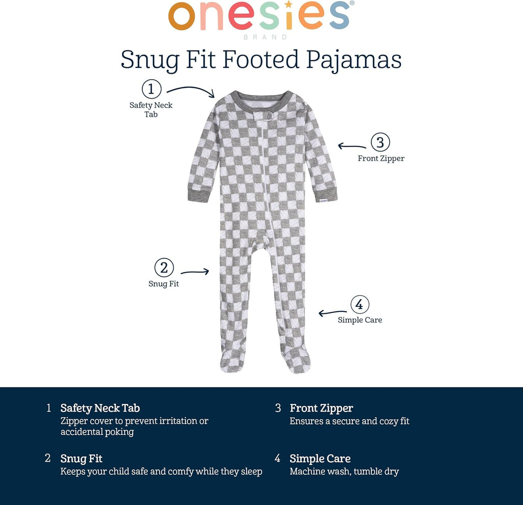 Baby-Boys 4-Pack Sleep 'N Play Footies