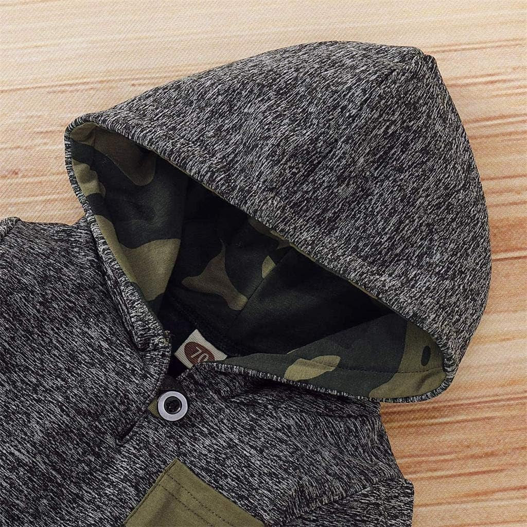 Toddler Baby Boys Clothes Infant Christmas Plaid Long Sleeve Hoodie Sweatshirt Pants Set Fall Winter Xmas Outfits